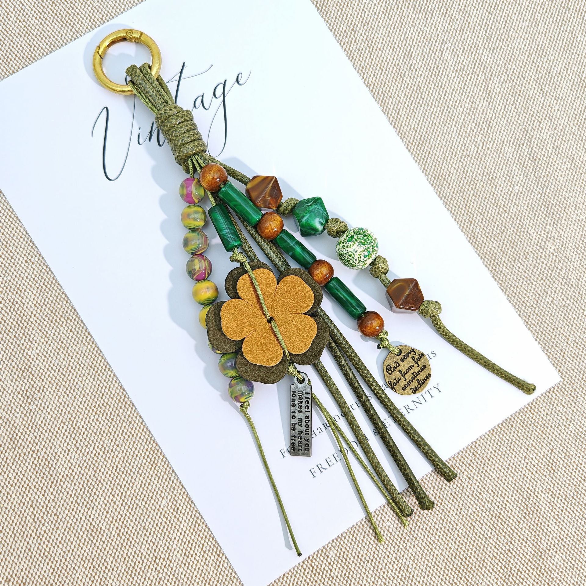 Vintage Beaded Tassel Charm - DippedShop Wholesale - #1827