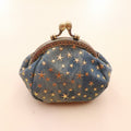 Vintage Denim Star Print Coin - DippedShop Wholesale - #4419