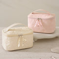 Simple Solid Color Quilt Shell Cosmetic Bag 6S5CO121