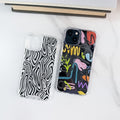 Zebra Print Graffiti Shockproof Protection iPhone Case 6Z13HPC208