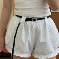 Minimalist Skinny Braided Woven Leather Belt 6W6JBT167
