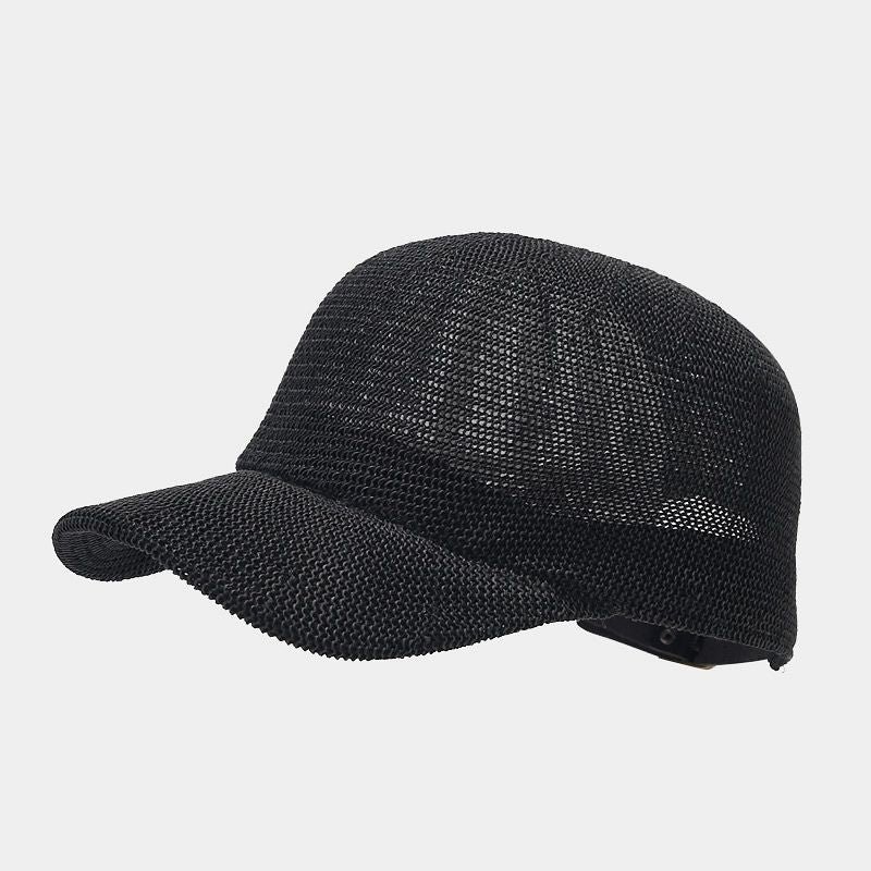 Simple Solid Color Breathable Adjustable Baseball Cap 8BK6HAT189L