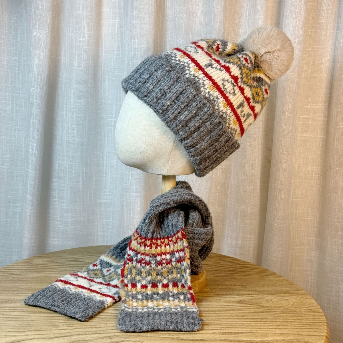 Knit Hat Scarf Set - DippedShop Wholesale - #5987