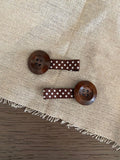 Sweet Floral Button Duckbill Hair Clips 6W6HCP1223