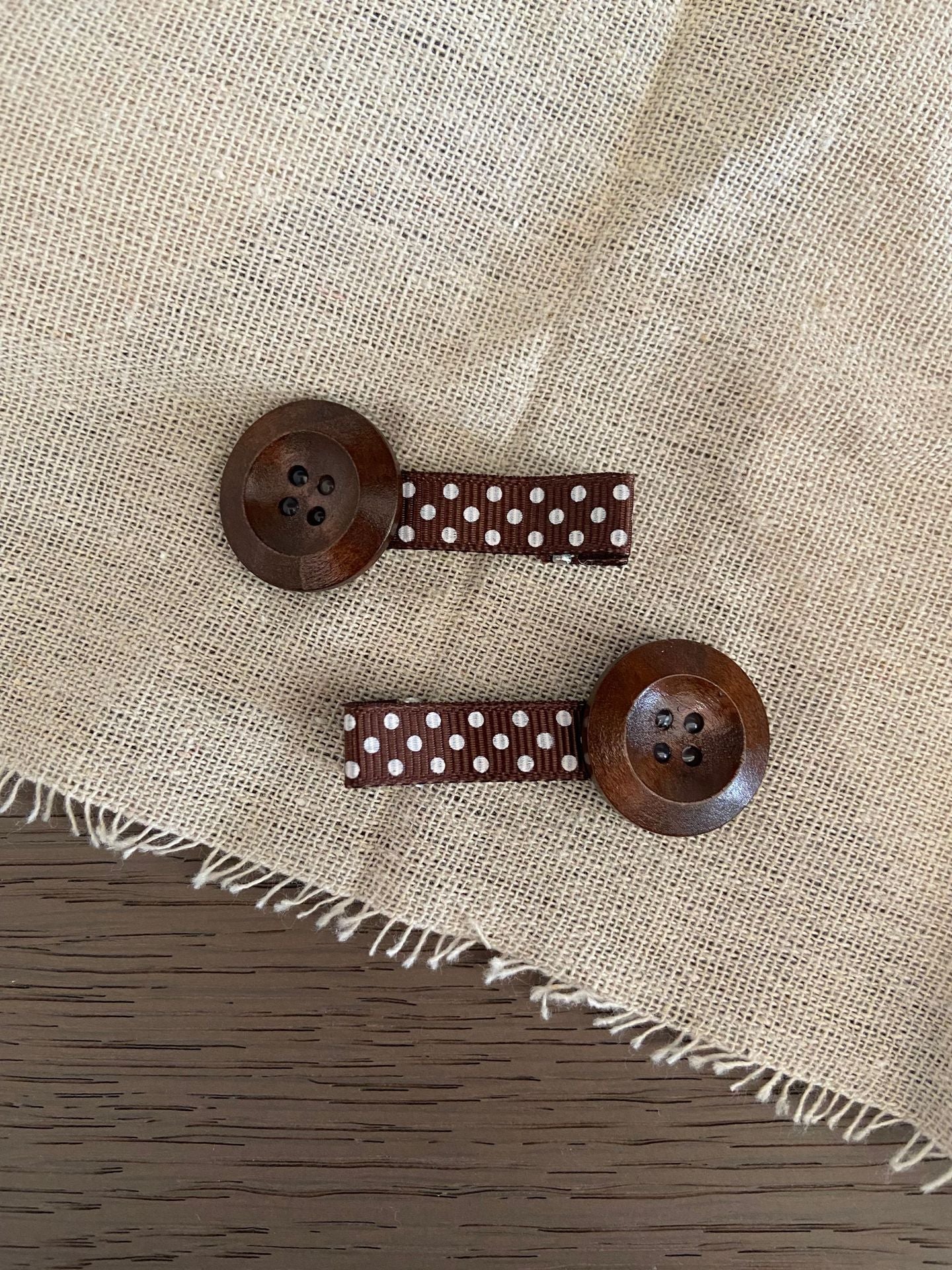 Sweet Floral Button Duckbill Hair Clips 6W6HCP1223