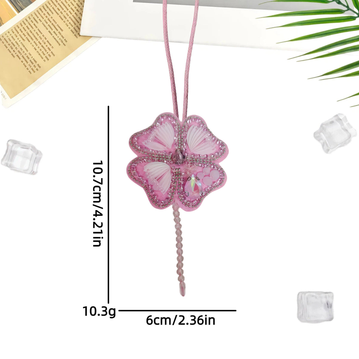 Stylish Rhinestones Beads Crab Pendant Keychain 6W10BBC794