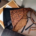 Retro Leopard Print Tassel Triangle Belt Hip Scarf MK2BW6W1SL03