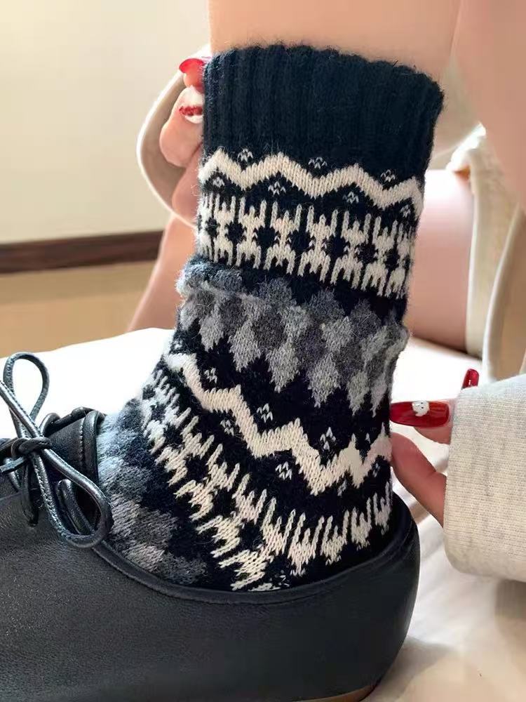 Fair Isle Socks - DippedShop Wholesale - #6963