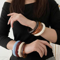 Trendy Geometric Resin Stackab - DippedShop Wholesale - #2467