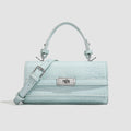 Vintage Crocodile Pattern Square Clutch Handbag 6W10BBG2413