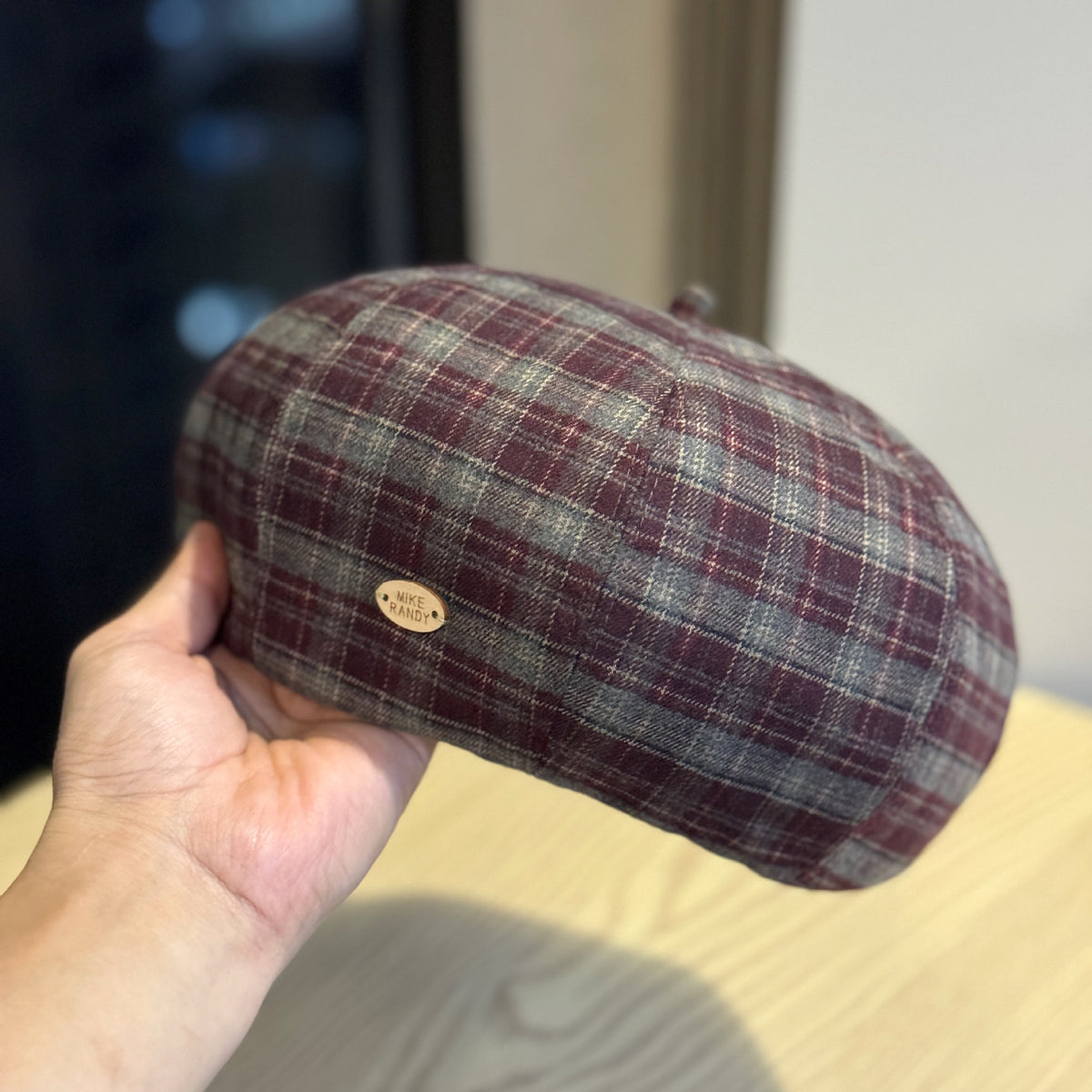 Plaid Beret Hat - DippedShop Wholesale - #7891