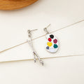 Palette Paintbrush Dangle Earrings - DippedShop Wholesale - #9667
