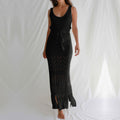 Solid Hollow Out Tassel Dress - DippedShop Wholesale - #3603
