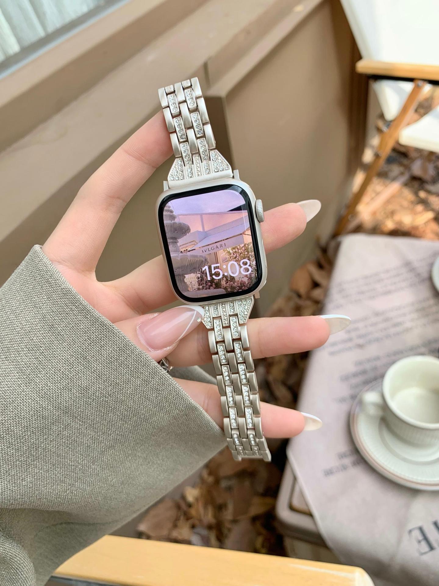 Slim Starlight Stainless Steel Metal Watch Band 6W6JWA86