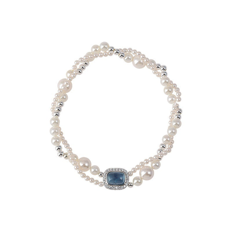 Double-Layer Pearl Bracelet - DippedShop Wholesale - #2323