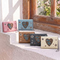 Leopard Print Heart Wallet - DippedShop Wholesale - #1859