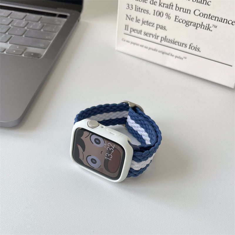 Color Block Nylon Weave Watch Band 6W6JWA140