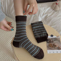 Simple Striped Polka Dot Crew Socks 6W8FSO696