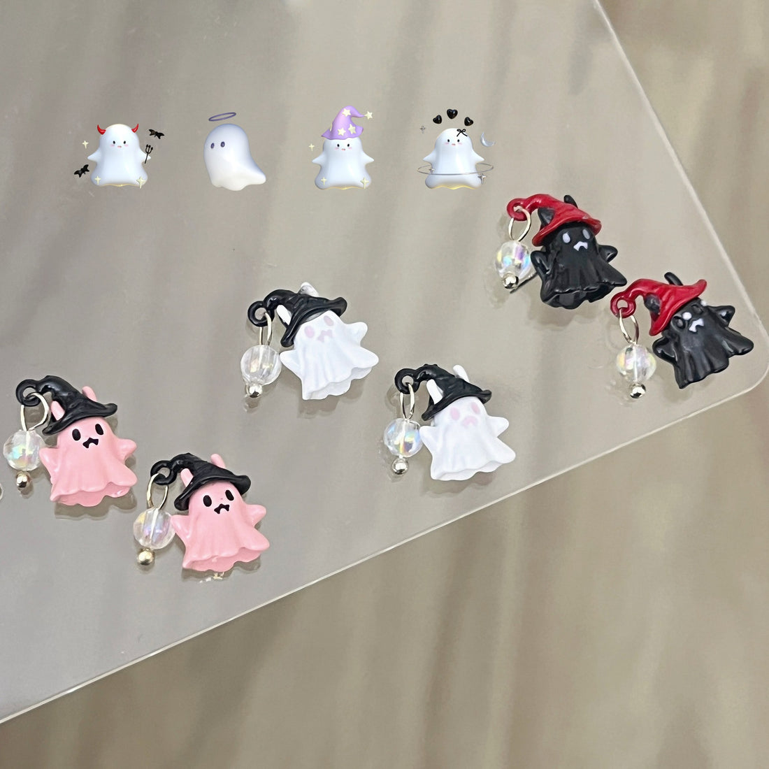 Cute Halloween Mini Ghost Stud Earrings DP25G504