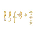 Stylish Gold Plated Moon Penda - DippedShop Wholesale - #1715