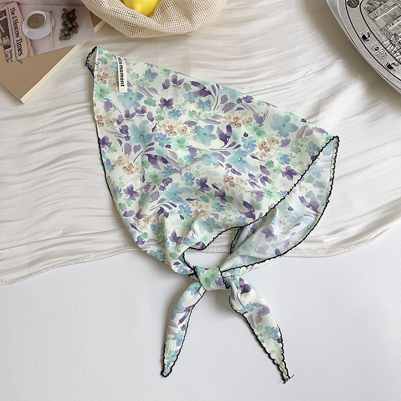 Polka Dot Striped Breatheable Triangle Head Scarf MK2BW6W6NSI13