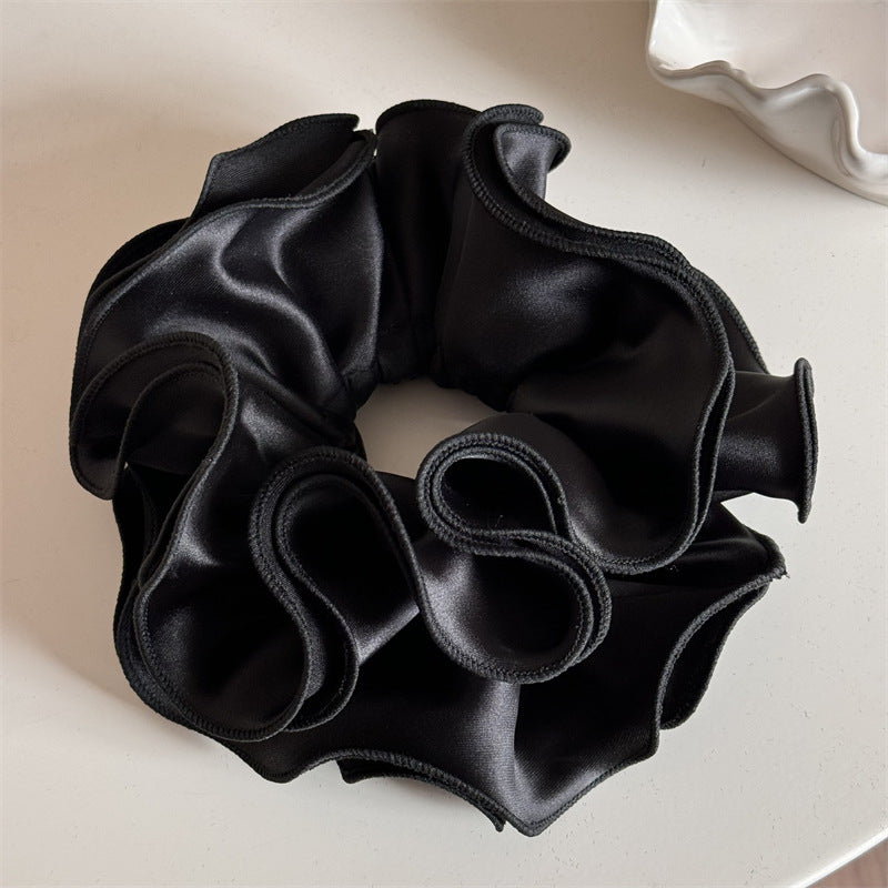 Satin Ruffle Edge Hair Scrunchie MK2BW6W6HSR08