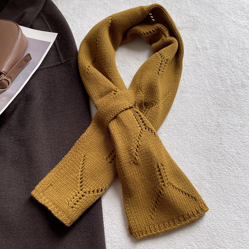 Diamond Fastened Knit Scarf - DippedShop Wholesale - #6227