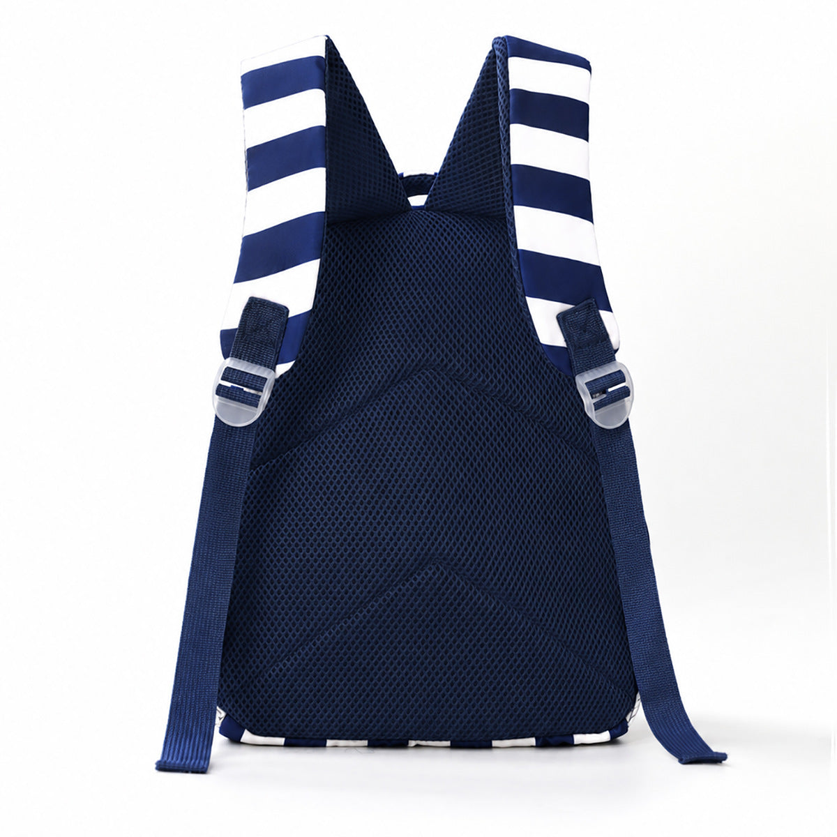 Casual Color Block Striped Large Capacity Backpack 6W10BBG1956
