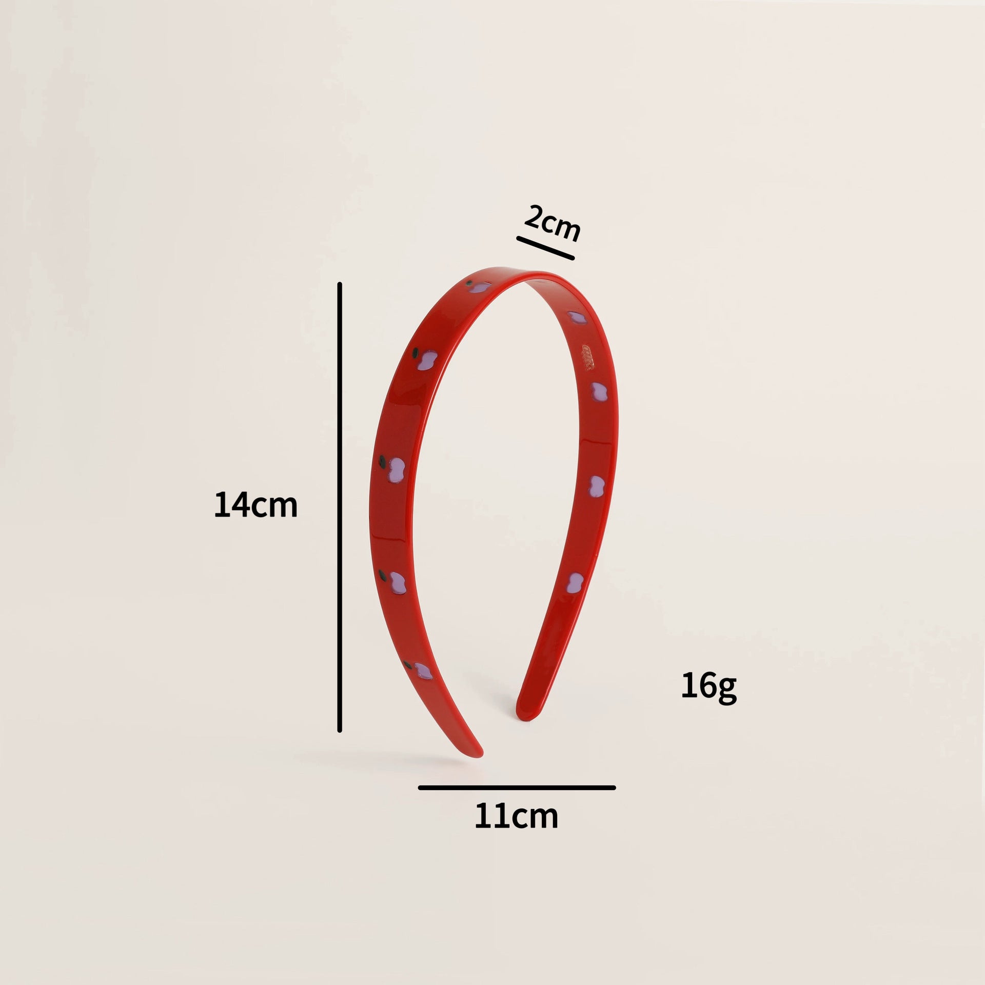 Sweet Color Block Apple Pattern Acetate Headband MK2PIM6W6HBD66