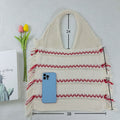 Color Block Tassel Beach Tote - DippedShop Wholesale - #3827