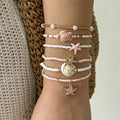 Beach Layered Seed Bead Bracel - DippedShop Wholesale - #5731