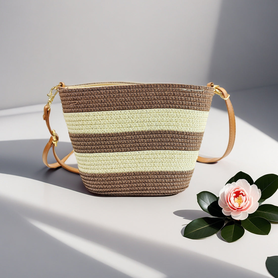 Straw Woven Crossbody Bag - DippedShop Wholesale - #1491