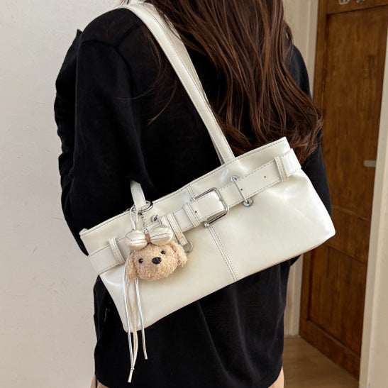 Vintage Buckle Commuter Baguette Shoulder Bag 6W10BBG2411