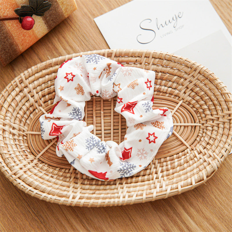 Polka Dot Plaid Hair Scrunchie - DippedShop Wholesale - #2547
