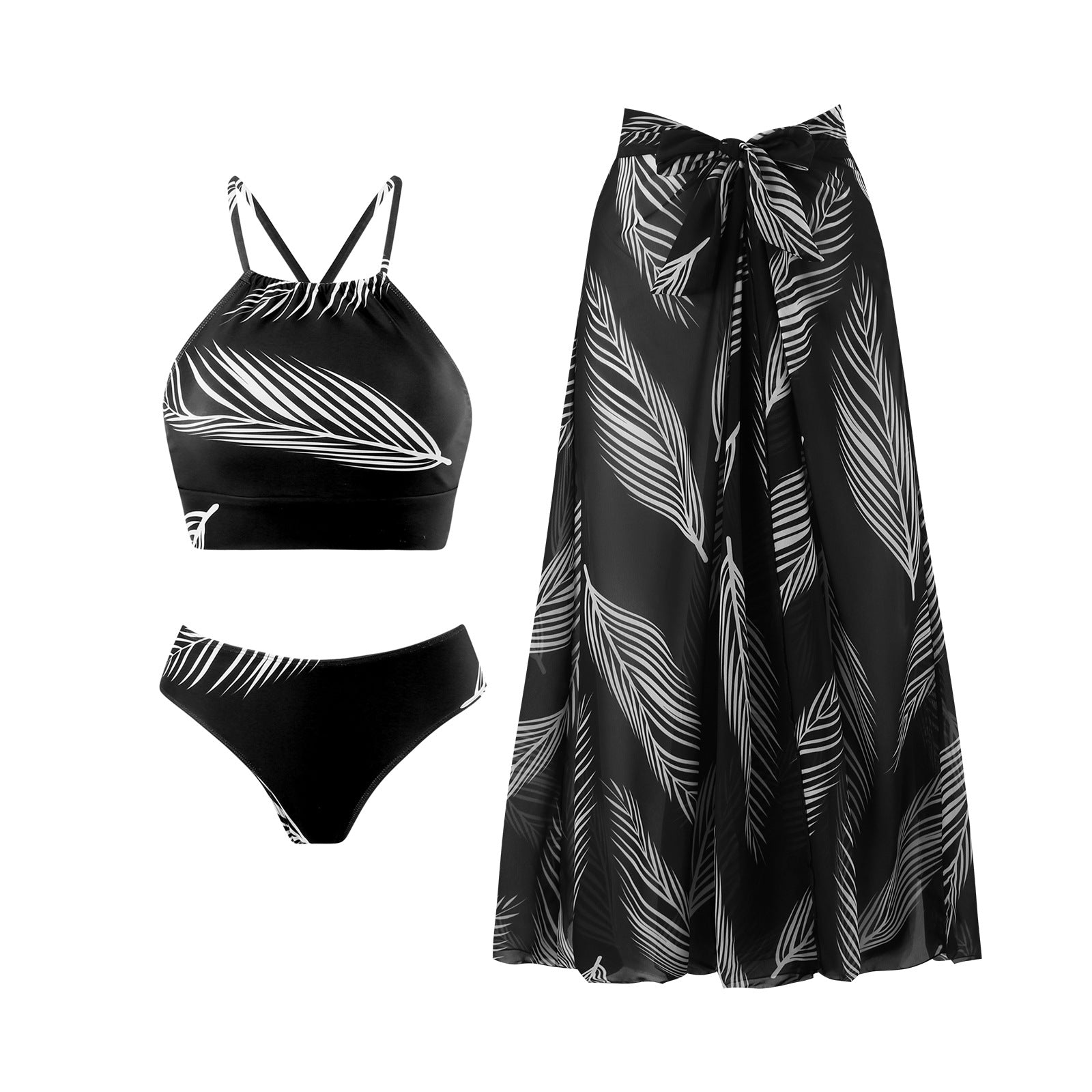 Feather Print Swimwear - DippedShop Wholesale - #2563