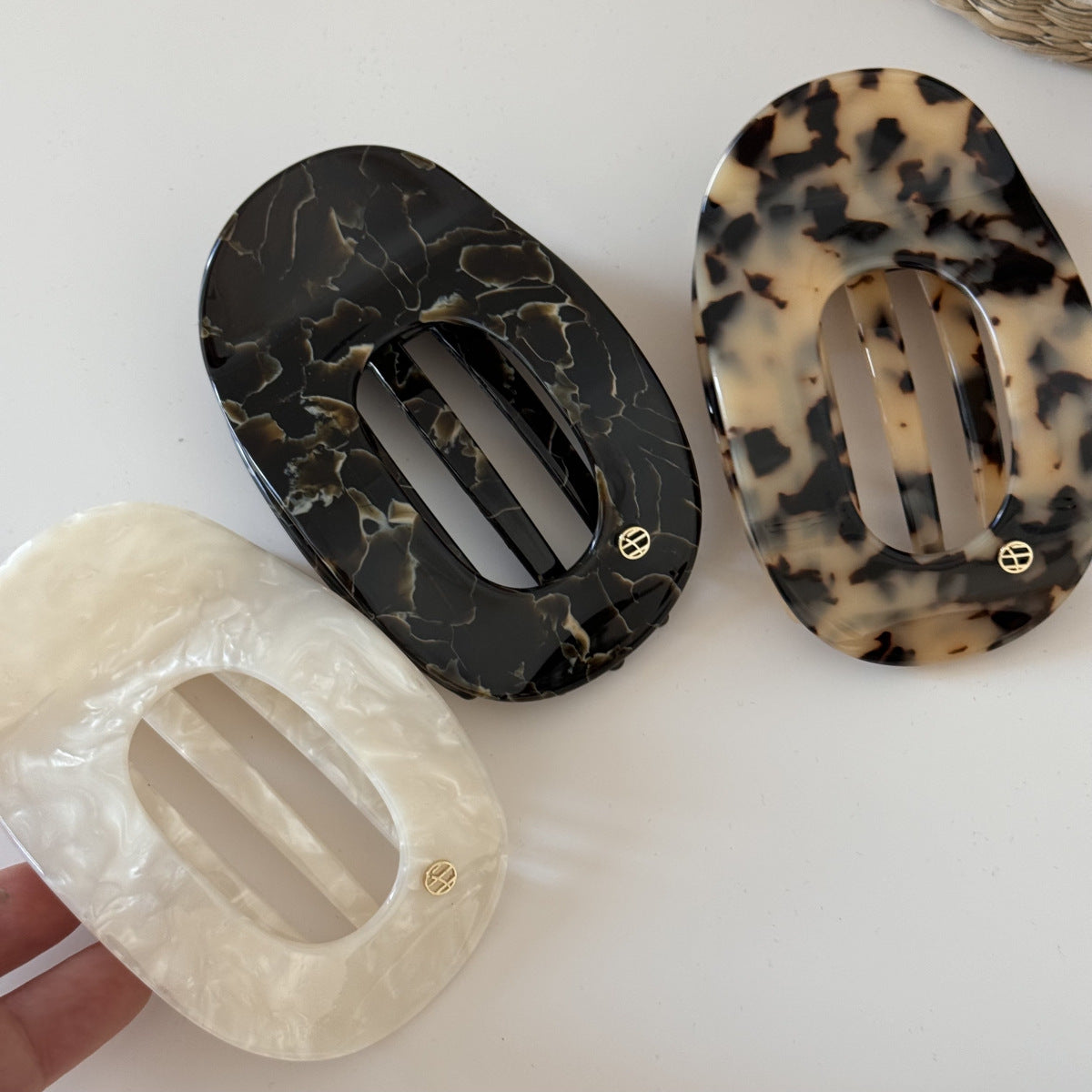 Oval Hair Claw - DippedShop Wholesale - #3923