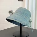Vintage Wash Faded Denim Bucket Hats MK2COK6W6HAT363
