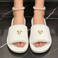 Plush Side Slippers - DippedShop Wholesale - #8579