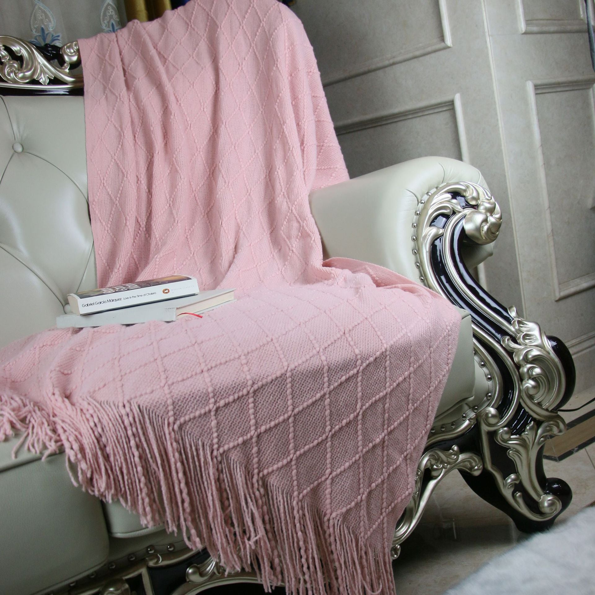 Minimalist Diamond Pattern Blanket - DippedShop Wholesale - #5779