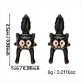 Cute Ghost Gold Plated Halloween Stud Earrings 6W6JER545
