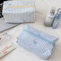 Striped Bowknot Cosmetic Bag - DippedShop Wholesale - #0355