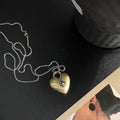 Minimalist Metal Heart Pendant Necklace 6W6JNC648