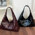 Trendy Punk Metal Grommet Handbag Shoulder Bag 6W10BBG1897