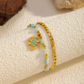 Fresh Double-Layer Beaded Chain Bracelet 6W6JBR521