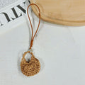 Casual Hand-Crocheted Mini Keychain Bag Charm 6W10BBC349