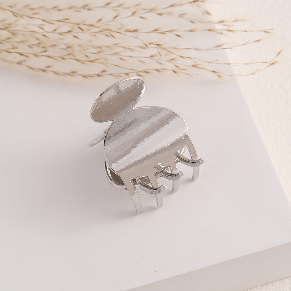 Simple Geometric Gold Plated Mini Hair Claw MK2MBEP6W6HCP380