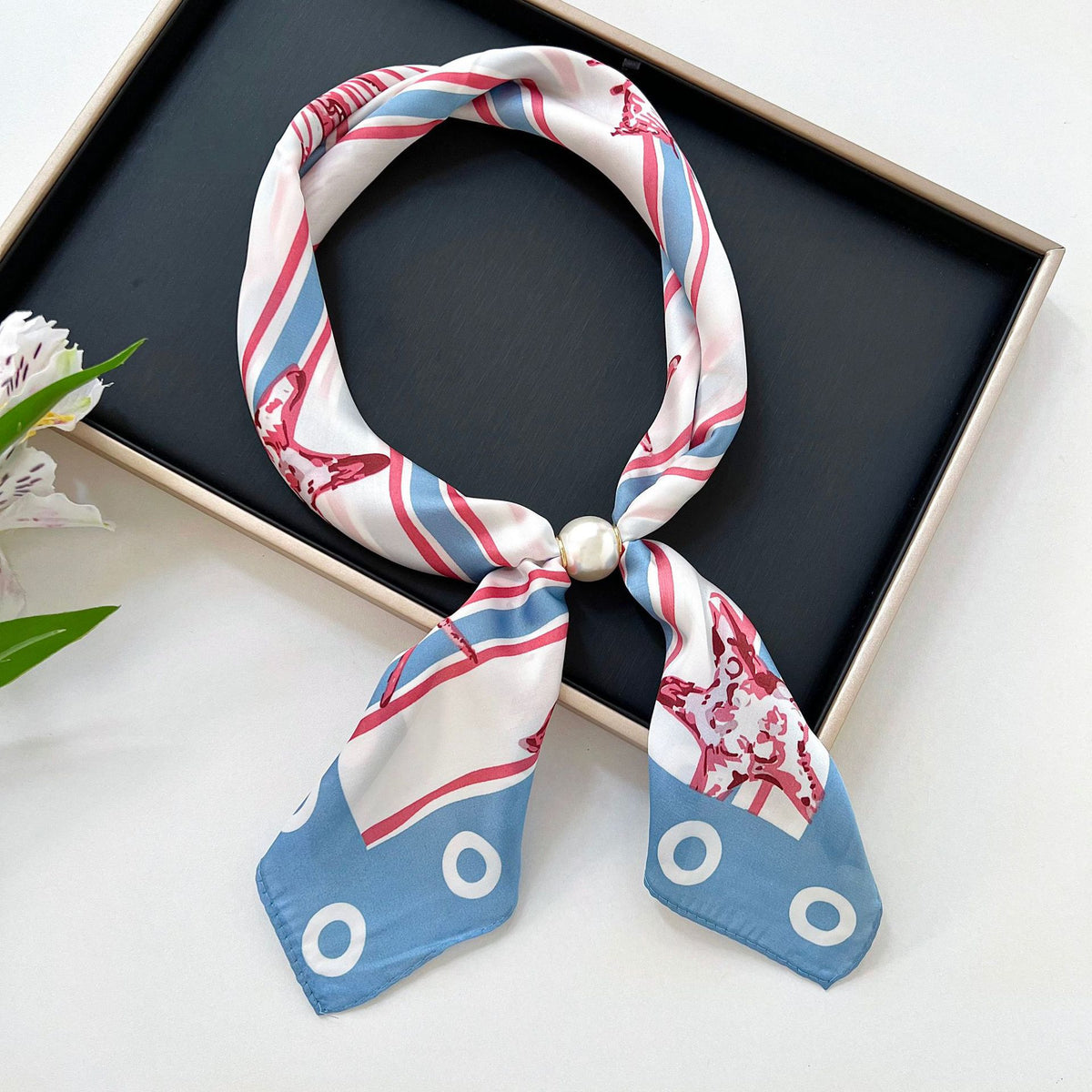 Polka Dot Silk Scarf - DippedShop Wholesale - #1971