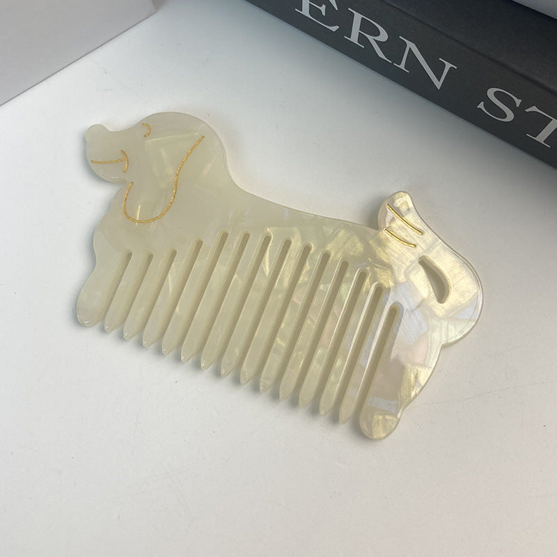 Hollow Puppy Shape Acetate Hair Combs MK2PPM6CT5CB41