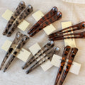 Leopard Tortoise Shell Large Duckbill Hair Clip 6W6HCP1629