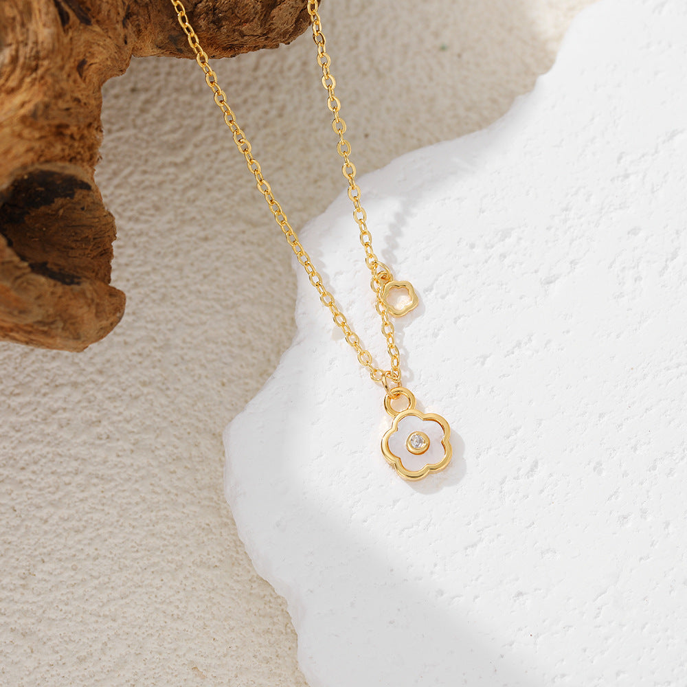 Simple Enamel Irregular Pendant Choker Necklace 6W6JNC398L